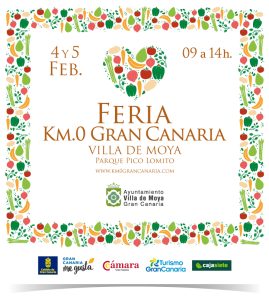 Cartel Feria Km0 Villa de Moya 4 y 5 de Febrero de 2023